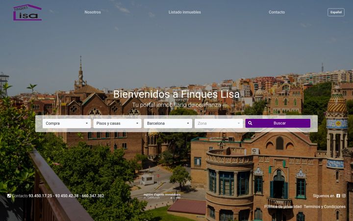 Screenshot of finqueslisa.com