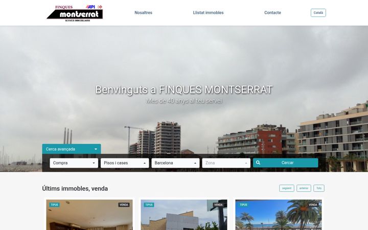 Screenshot of finquesmontserrat.com