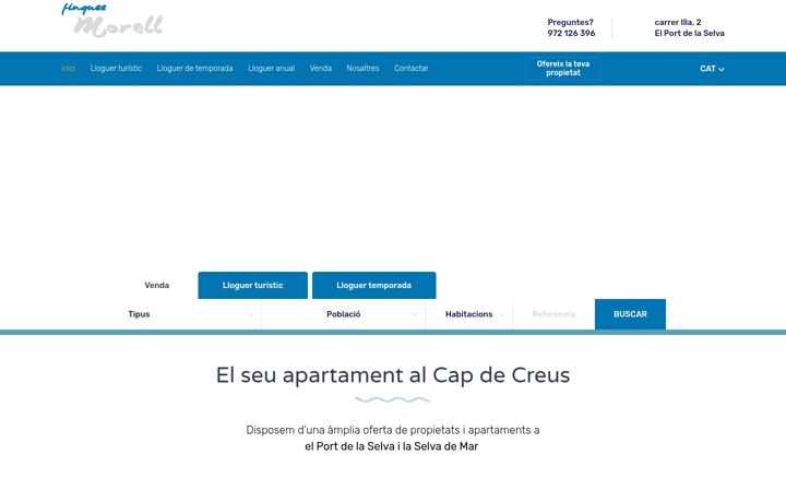 Screenshot of finquesmorell.com