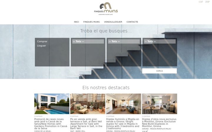 Screenshot of finquesmuns.com
