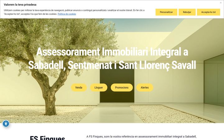 Screenshot of finquessabadell.com