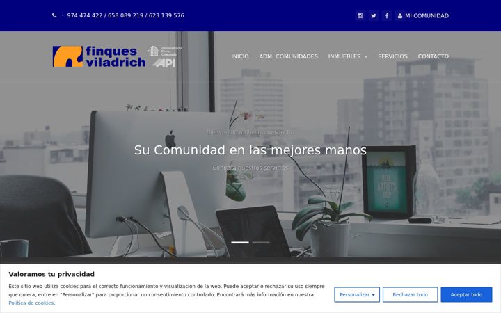 Screenshot of finquesviladrich.com