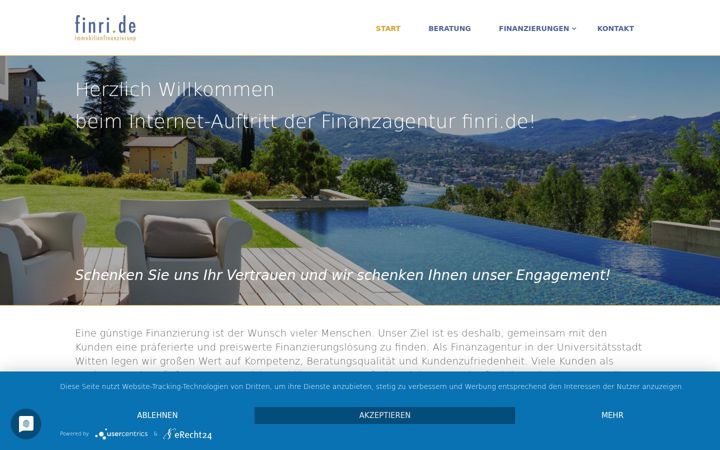 Screenshot of finri.de