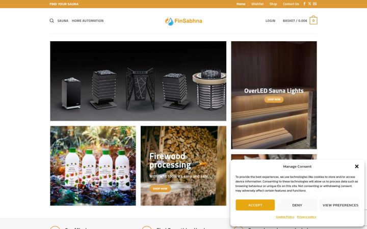 Screenshot of finsabhna.ie