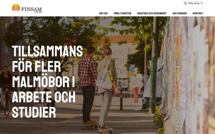 Screenshot of finsamimalmo.se