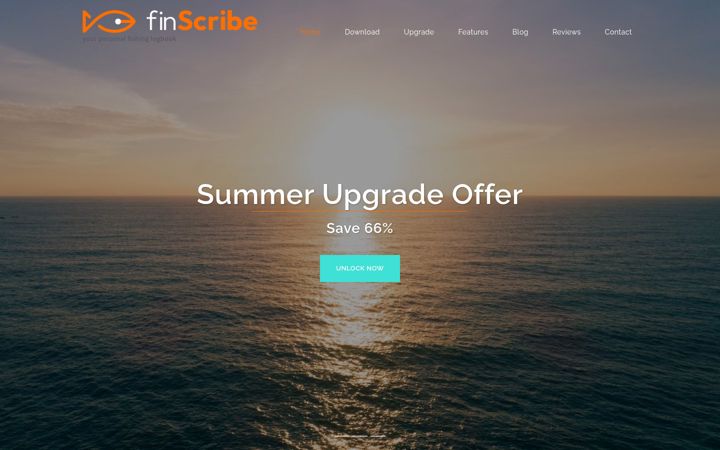Screenshot ta' finscribe.co.uk