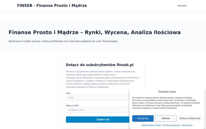 Screenshot of finseb.pl