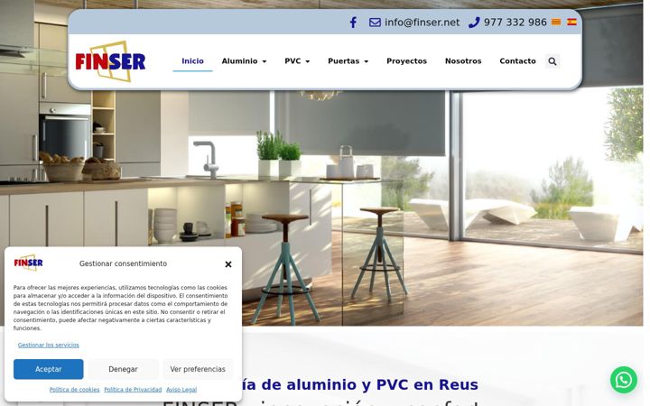 Screenshot of finser.net
