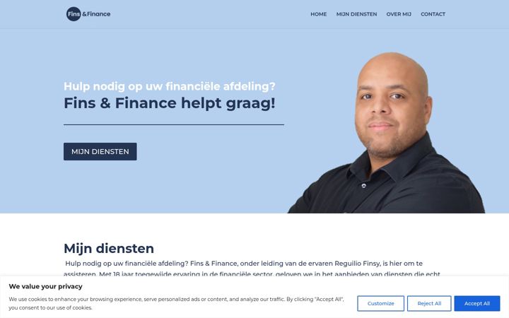 Screenshot of finsfinance.nl
