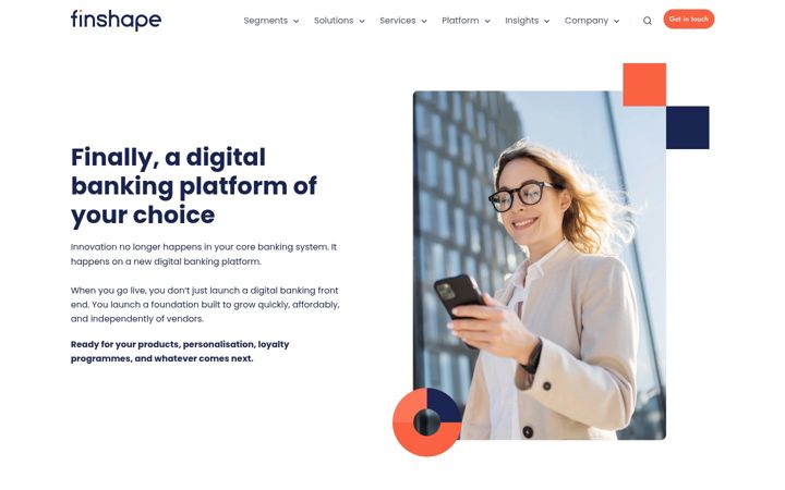 Screenshot of finshape.com