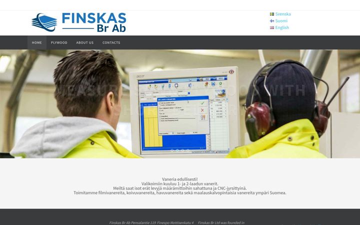 Screenshot of finskas.fi