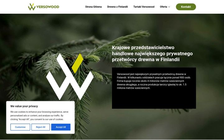 Screenshot of finskiedrewno.pl