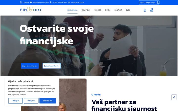 Screenshot of finsmart.hr
