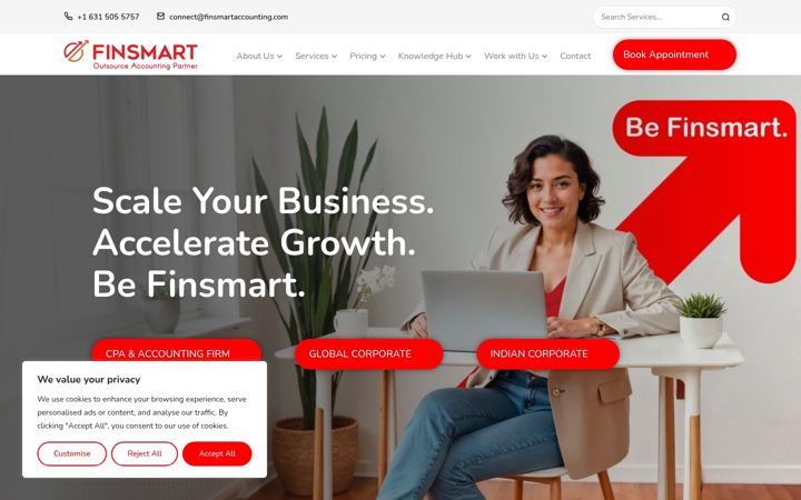 Screenshot of finsmartaccounting.com