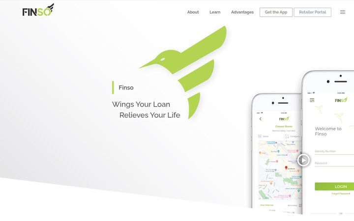 Screenshot ta' finso.co.uk