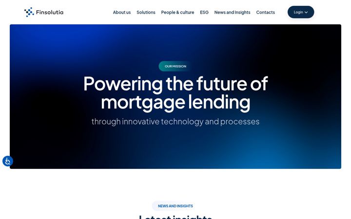 Screenshot of finsolutia.com