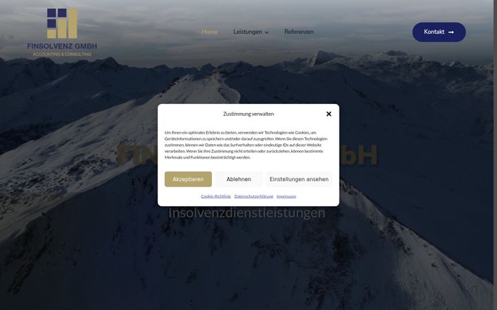 Screenshot of finsolvenz.de