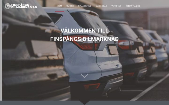 Screenshot of finspangsbilmarknad.se