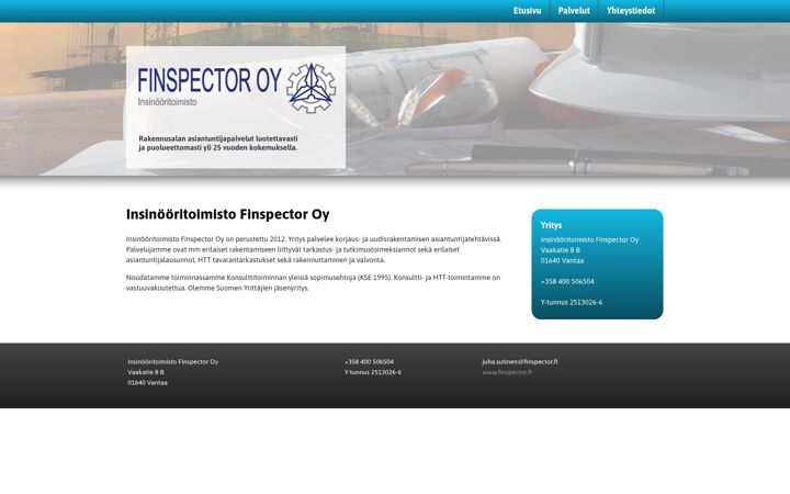 Screenshot of finspector.fi