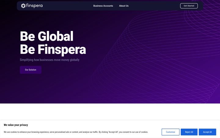 Screenshot of finspera.com