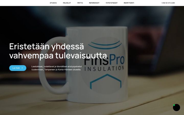 Screenshot of finspro.fi