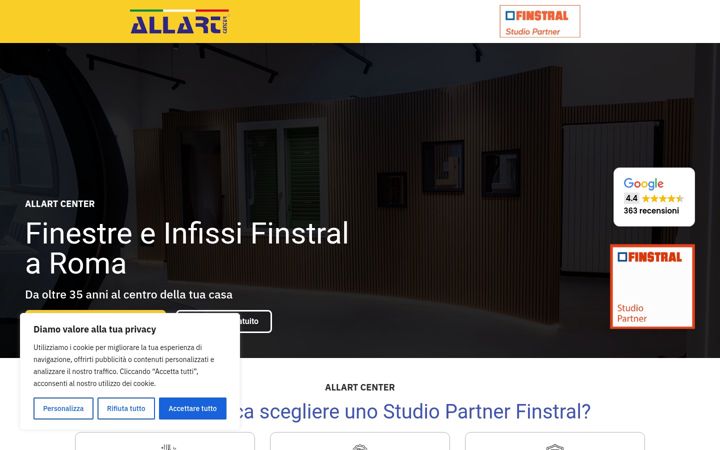 Screenshot of finstralallartroma.it