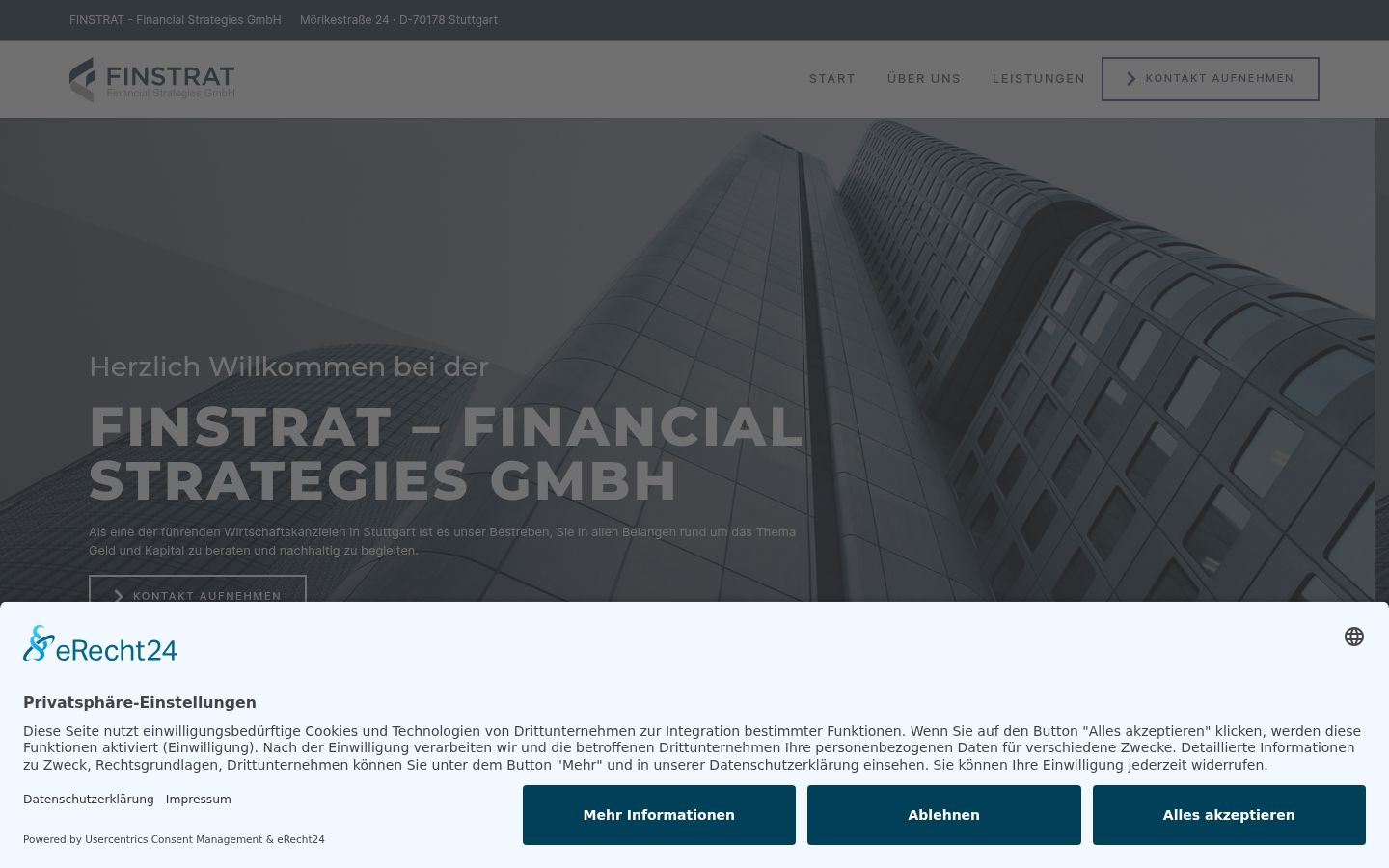 Screenshot tal-banner tal-kunsens muri qabel kwalunkwe interazzjoni