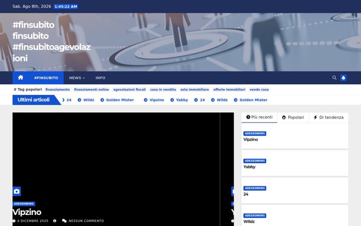 Screenshot of finsubito.net