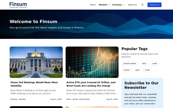 Screenshot of finsum.com