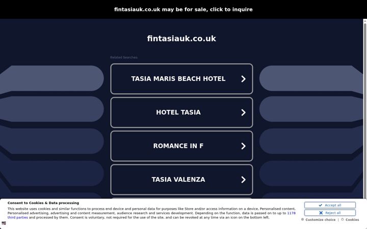 Screenshot of fintasiauk.co.uk