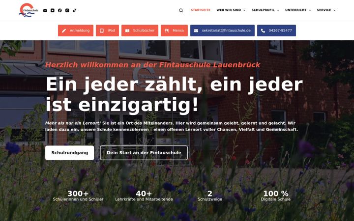 Screenshot of fintau-schule.de