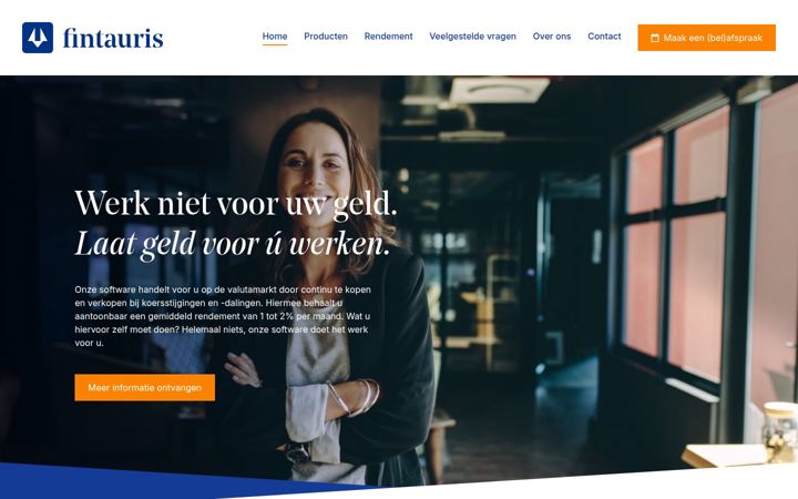Screenshot of fintauris.nl