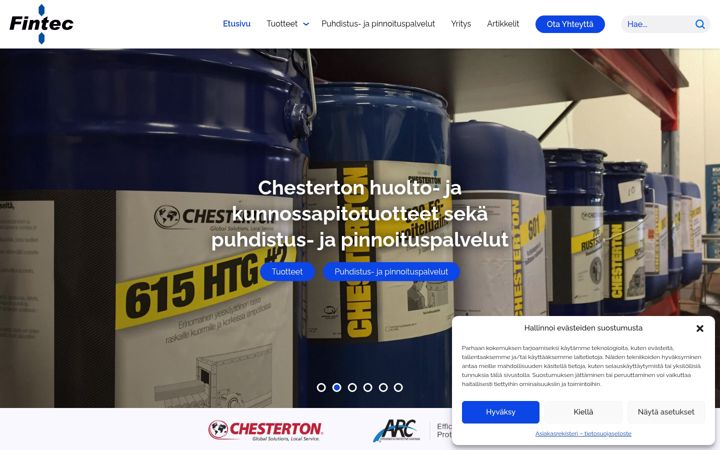 Screenshot of fintec.fi