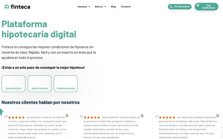 Screenshot of finteca.es
