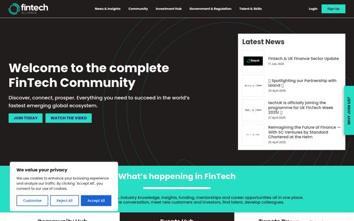 Screenshot of fintech-alliance.com