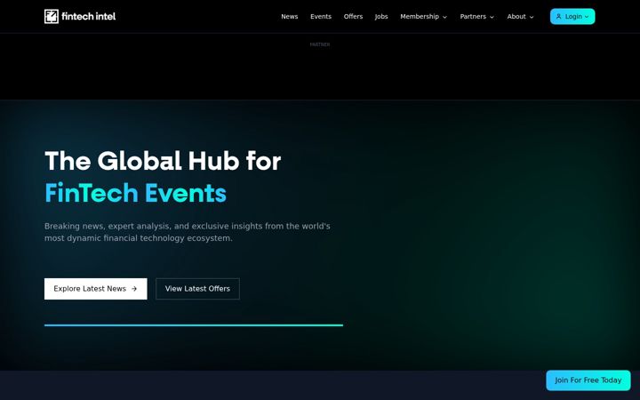 Screenshot of fintech-intel.com