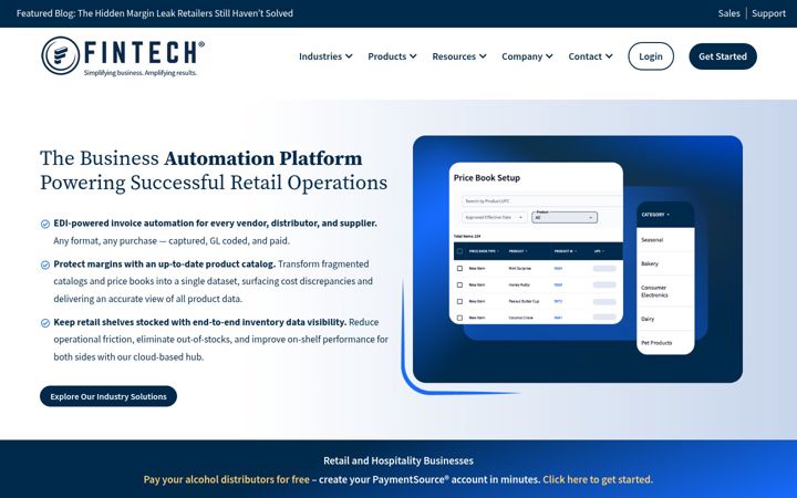 Screenshot of fintech.com