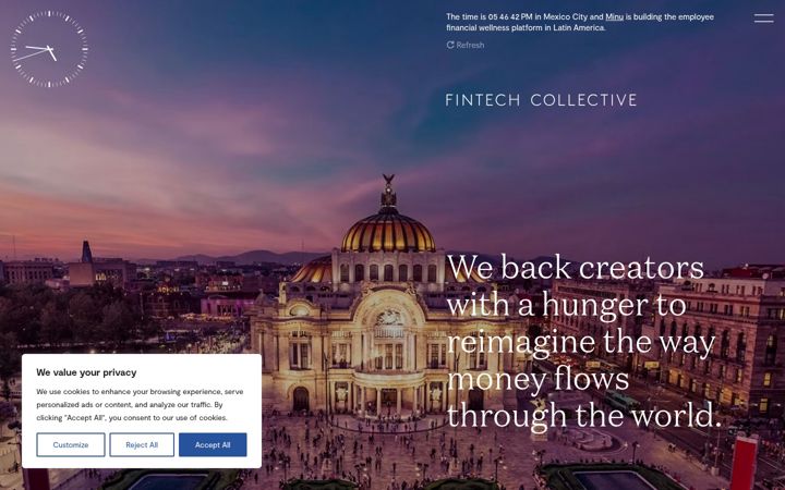 Ekrano kopija fintech.io