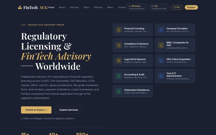 Screenshot of fintechacq.com
