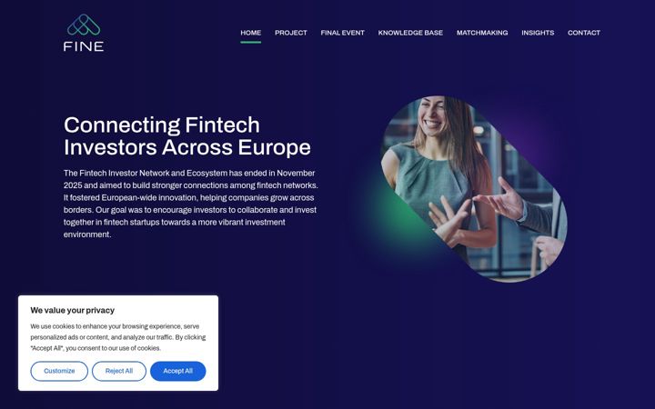 Screenshot of fintechnetwork.eu