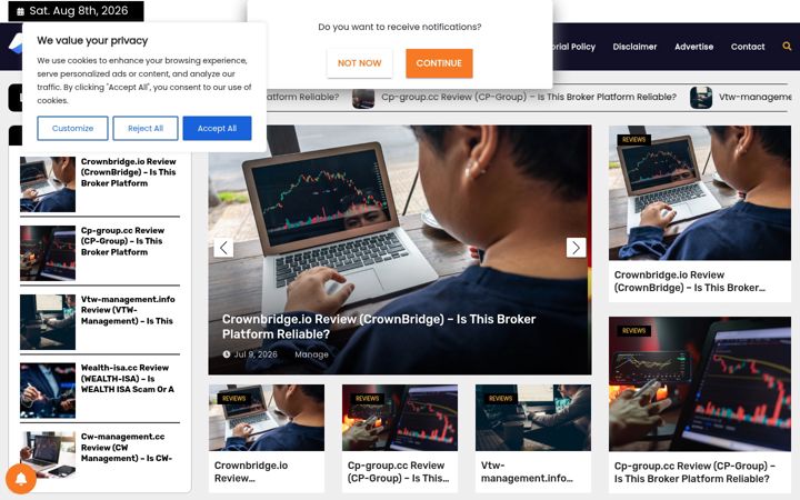Screenshot of fintechservicereviews.com
