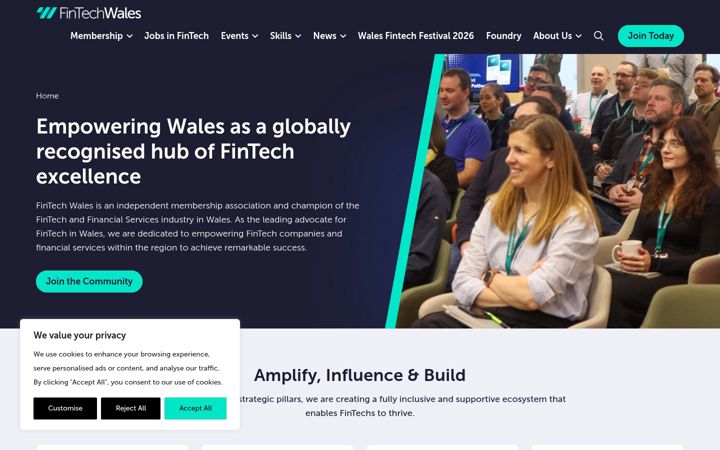 Screenshot of fintechwales.org