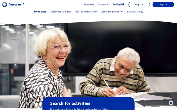 Zrzut ekranu fintegrate.fi