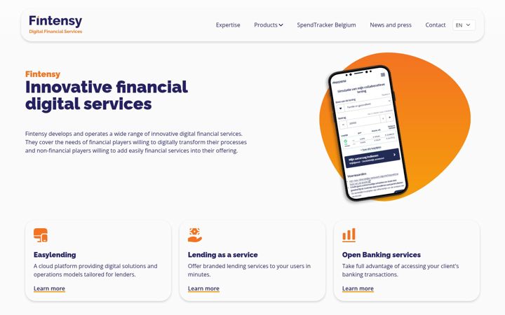 Screenshot of fintensy.com