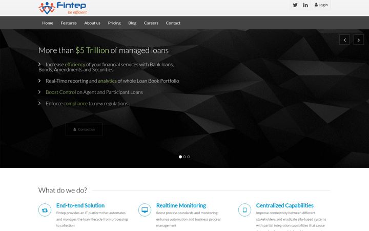 Screenshot of fintep.com