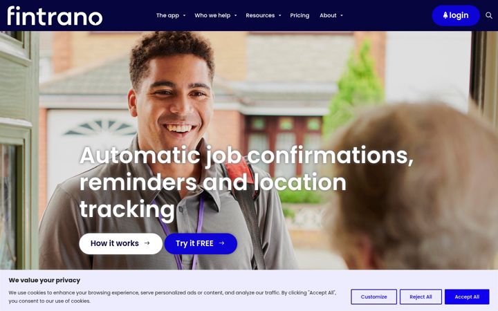Screenshot of fintrano.com