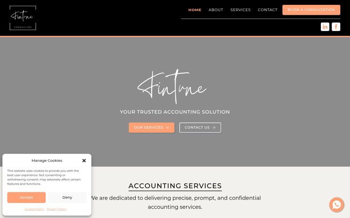 Screenshot of fintune.co.za