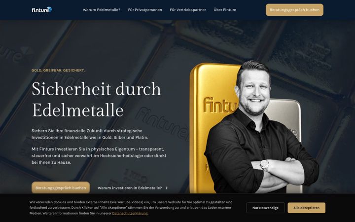 Screenshot of finture.de