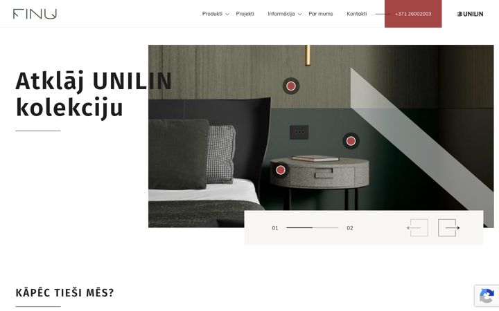 Screenshot of finu.lv