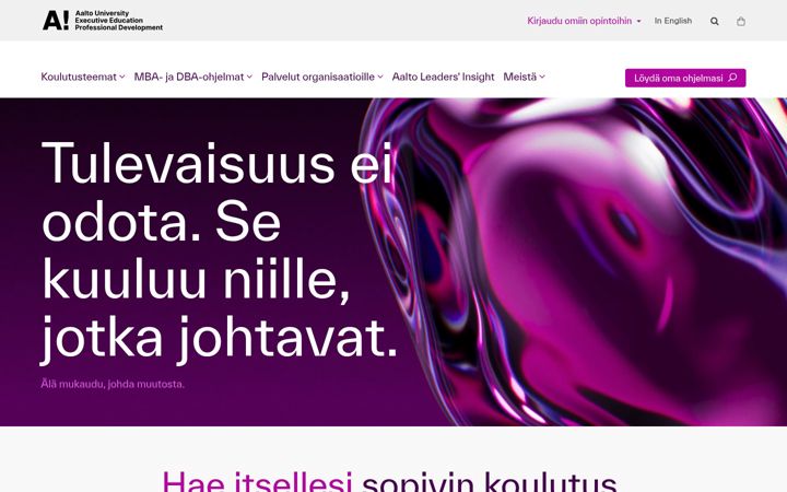 Screenshot of finva.fi